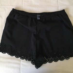 Forever 21 Black flowy shorts